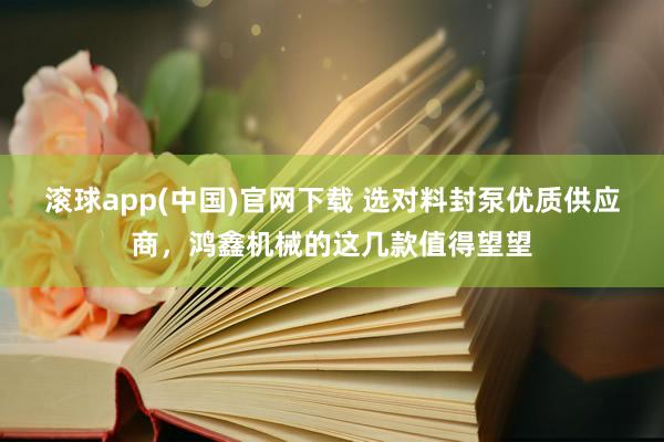滚球app(中国)官网下载 选对料封泵优质供应商，鸿鑫机械的这几款值得望望
