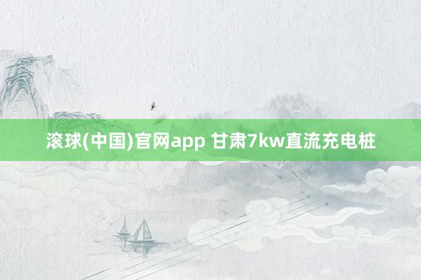 滚球(中国)官网app 甘肃7kw直流充电桩