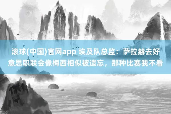 滚球(中国)官网app 埃及队总监：萨拉赫去好意思职联会像梅西相似被遗忘，那种比赛我不看
