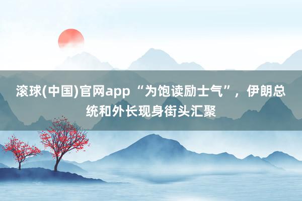 滚球(中国)官网app “为饱读励士气”，伊朗总统和外长现身街头汇聚