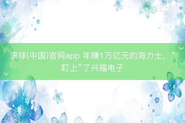 滚球(中国)官网app 年赚1万亿元的海力士，“盯上”了兴福电子