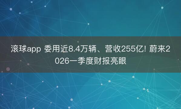 滚球app 委用近8.4万辆、营收255亿! 蔚来2026一季度财报亮眼