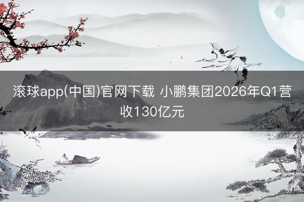 滚球app(中国)官网下载 小鹏集团2026年Q1营收130亿元