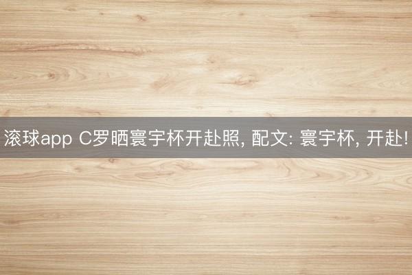 滚球app C罗晒寰宇杯开赴照， 配文: 寰宇杯，<a href=