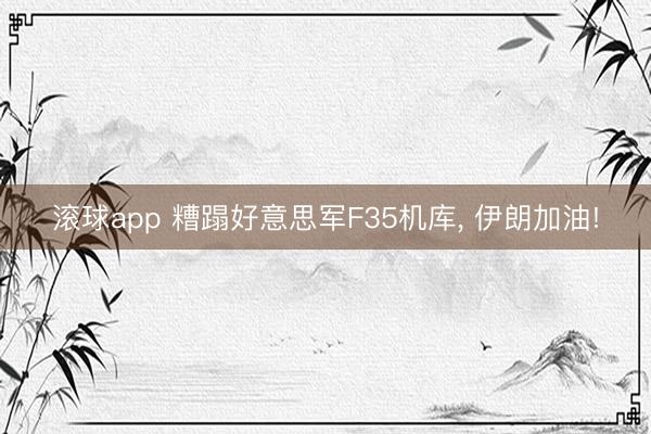 滚球app 糟蹋好意思军F35机库, 伊朗加油!