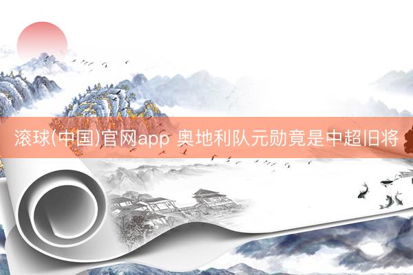 滚球(中国)官网app 奥地利队元勋竟是中超旧将