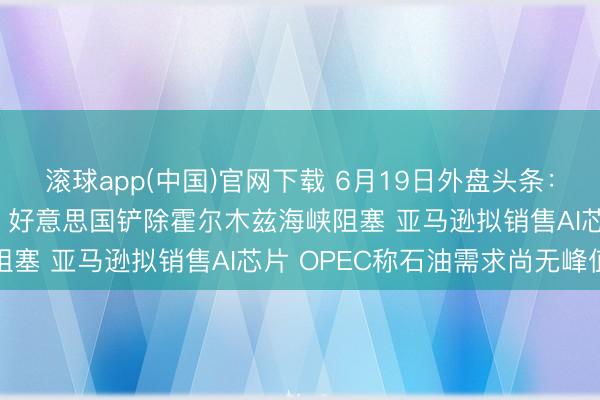 滚球app(中国)官网下载 6月19日外盘头条：好意思伊60天谈判启动 好意思国铲除霍尔木兹海峡阻塞 亚马逊拟销售AI芯片 OPEC称石油需求尚无峰值
