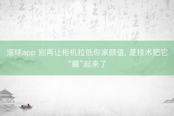 滚球app 别再让柜机拉低你家颜值， 是技术把它“藏”起来了